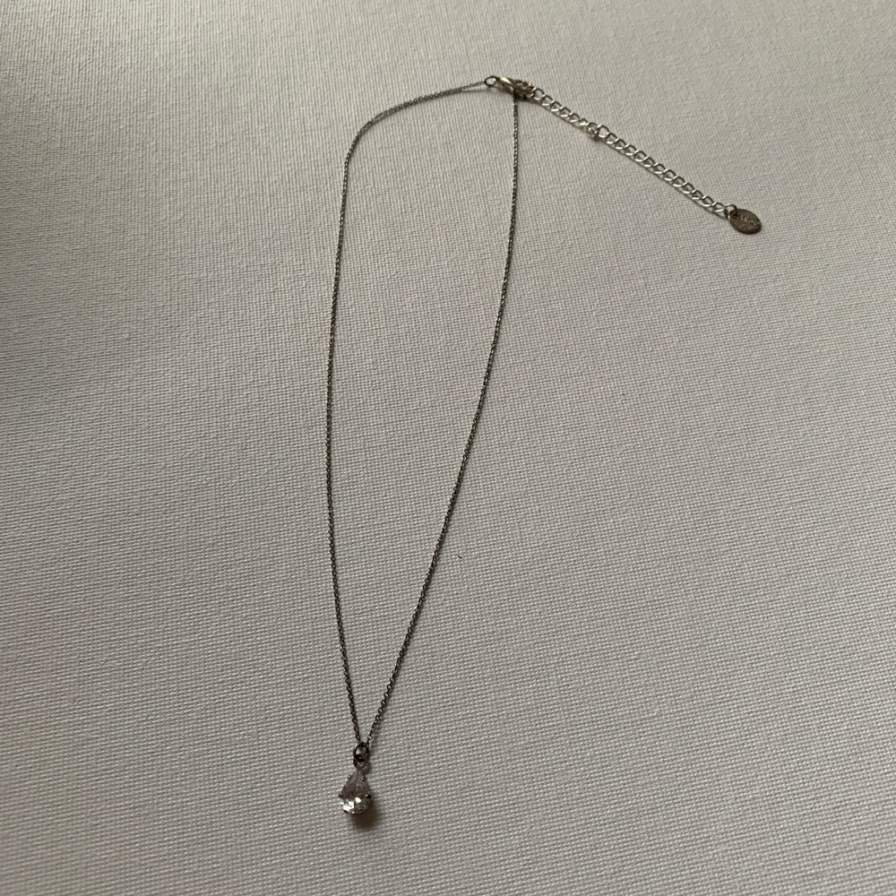 Silver Rhinestone Necklace